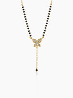 Samaira Butterfly Drop 18K Gold Plated Mangalsutra