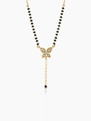 Samaira Butterfly Drop 18K Gold Plated Mangalsutra