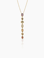 Sarelia Multi Diamond 18K Gold Plated Necklace