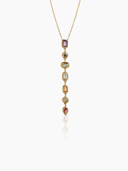 Sarelia Multi Diamond 18K Gold Plated Necklace
