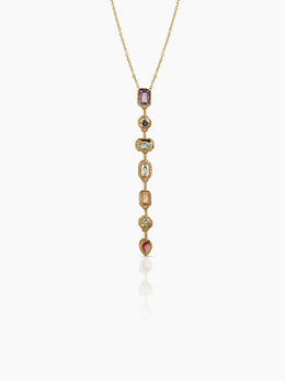 Sarelia Multi Diamond 18K Gold Plated Necklace