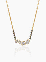 Sarila Diamond Cluster 18K Gold Plated Mangalsutra
