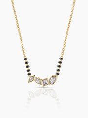 Sarila Diamond Cluster 18K Gold Plated Mangalsutra