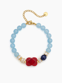Selo Sky Blue Women's Beaded Bracelet