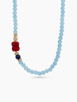 Selo Sky Blue Women's Beaded Necklace