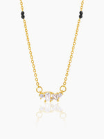 Shanvika Solitaire Diamond 18K Gold Plated Mangalsutra