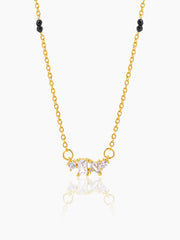 Shanvika Solitaire Diamond 18K Gold Plated Mangalsutra