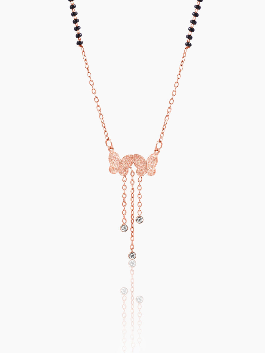 Shreya Rosegold Plated Mangalsutra
