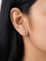 Solveta Solitaire 18K Gold Plated Women's Earrings