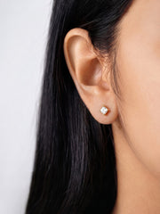Solveta Solitaire 18K Gold Plated Women's Earrings