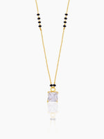 Square Solitaire 18K Gold Plated Mangalsutra
