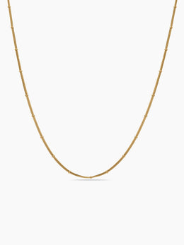 Talora Beaded 18K Gold Plated Women's Snake Chain