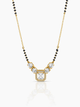Tanisha Diamond Halo 18K Gold Plated Mangalsutra