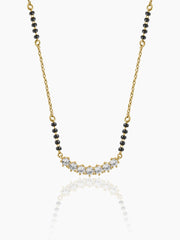 Tanisi Diamond Bar 14K Gold Plated Mangalsutra