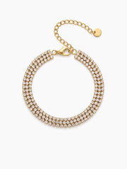 Tarisa Diamond 18K Gold Plated Chain Bracelet
