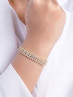 Tarisa Diamond 18K Gold Plated Chain Bracelet