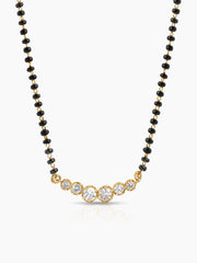 Tesha Diamond Bar 18K Gold Plated Mangalsutra