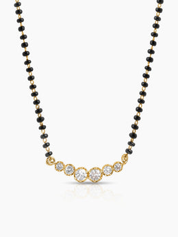 Tesha Diamond Bar 18K Gold Plated Mangalsutra