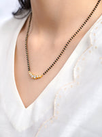 Tesha Diamond Bar 18K Gold Plated Mangalsutra