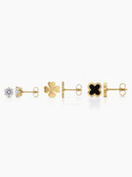 Tivara Clover 18K Gold Plated Women's Earrings Set