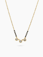 Trinika Solitaire 18K Gold Plated Mangalsutra