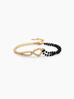Twisha Diamond Heart 18K Gold Plated Mangalsutra Bracelet