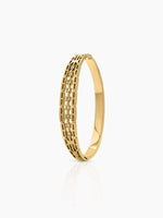 Ulina Link Diamond 18K Gold Plated Small Wrist Band Bracelet