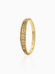 Ulina Link Diamond 18K Gold Plated Small Wrist Band Bracelet