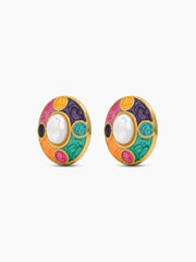 Vivora Multicolour 18K Gold Plated Earrings