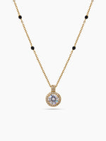 Vaidehi Halo Solitaire 18K Gold Plated Mangalsutra