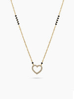 Varelle Diamond Heart 18K Gold Plated Mangalsutra