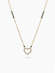 Varelle Diamond Heart 18K Gold Plated Mangalsutra