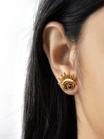 Varra Eye 18K Gold Plated Earrings