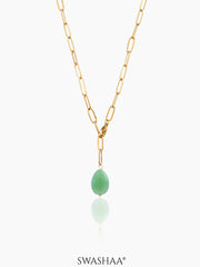 Verdure Drop 18K Gold Plated Necklace