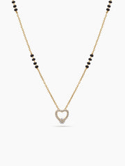 Vihana Heart Diamond 18K Gold Plated Mangalsutra