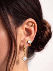 Virezza Charms 18K Gold Plated Women's Earrings Set