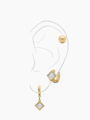 Virezza Charms 18K Gold Plated Women's Earrings Set