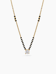 Vishu Solitaire 18K Gold Plated Mangalsutra