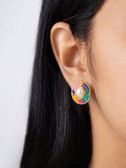 Vivora Multicolour 18K Gold Plated Earrings
