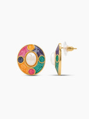 Vivora Multicolour 18K Gold Plated Earrings