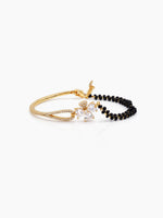 Vrutha Daimond Floral 18K Gold Plated Mangalsutra Bracelet