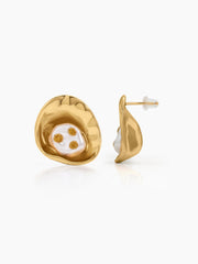 Yarevia Pearl Shell 18K Gold Plated Earrings