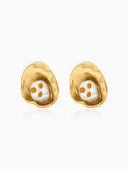 Yarevia Pearl Shell 18K Gold Plated Earrings