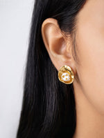 Yarevia Pearl Shell 18K Gold Plated Earrings