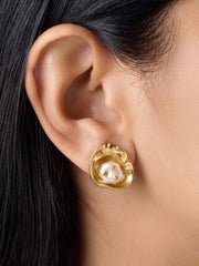 Yarevia Pearl Shell 18K Gold Plated Earrings