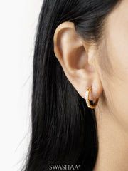 Zareen 18K Gold Plated Women's Hoop Earrings