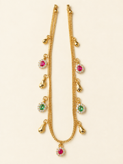 Multicolor Gold-Plated Charm Necklace