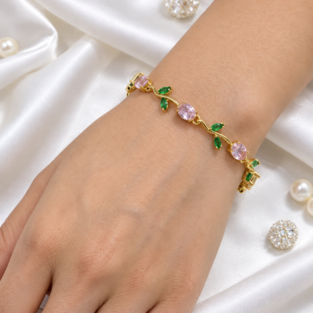 Customer wearing Erlea jewellery