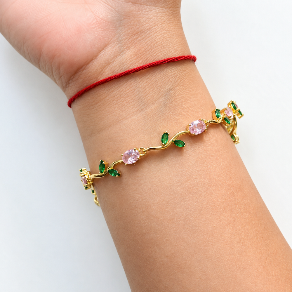 Customer wearing Erlea jewellery